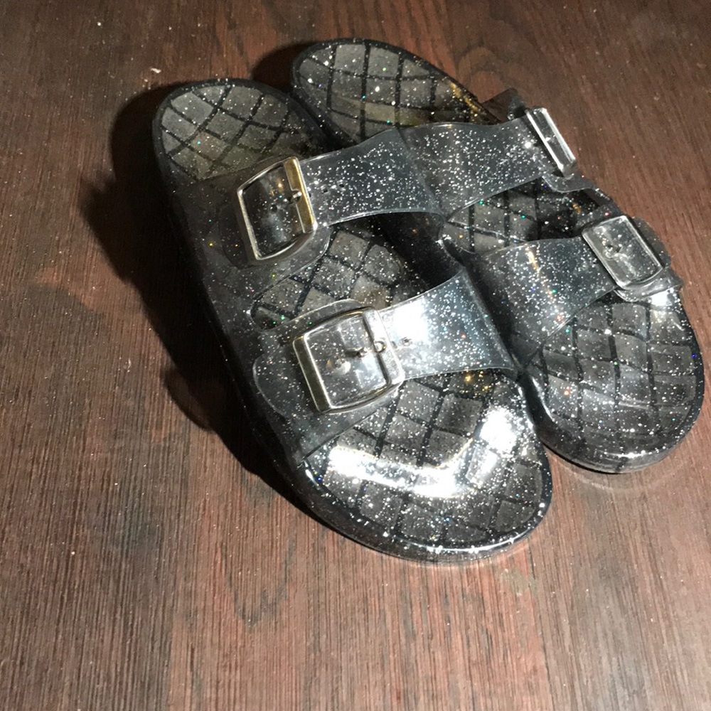 Glittered sandals